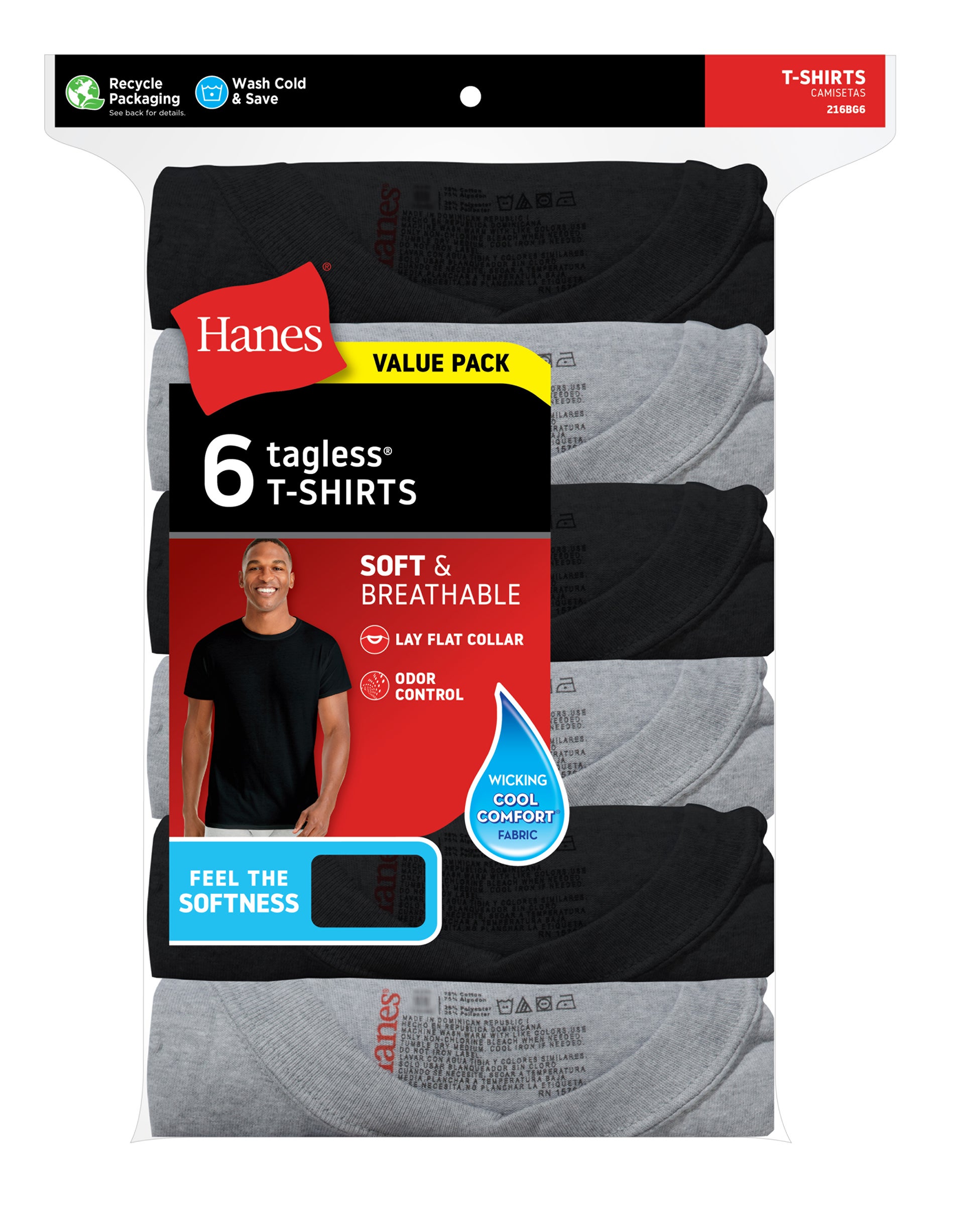 Crewneck T-Shirt 6-Pack