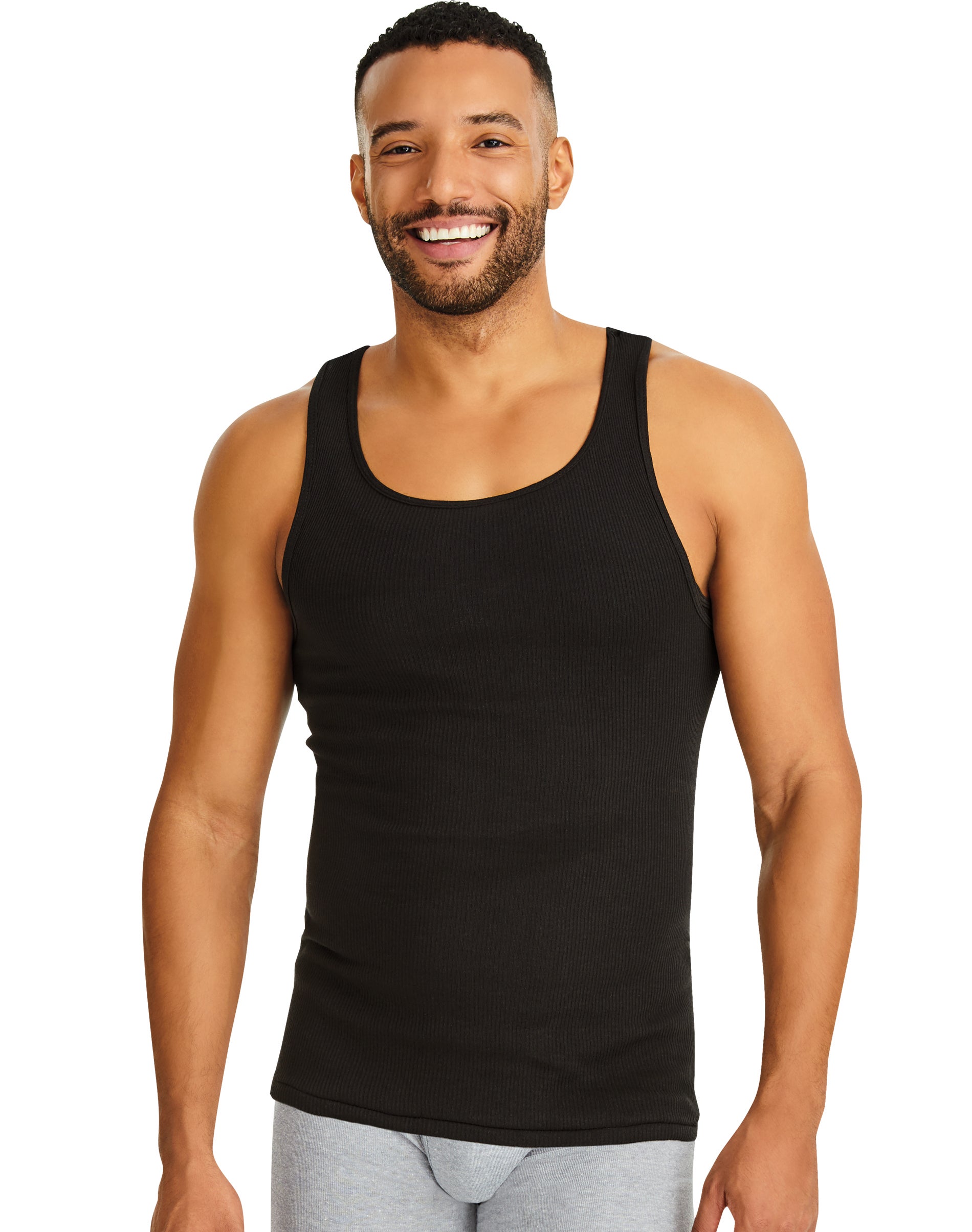 ComfortSoft® Dyed Tank Undershirt 4-Pack