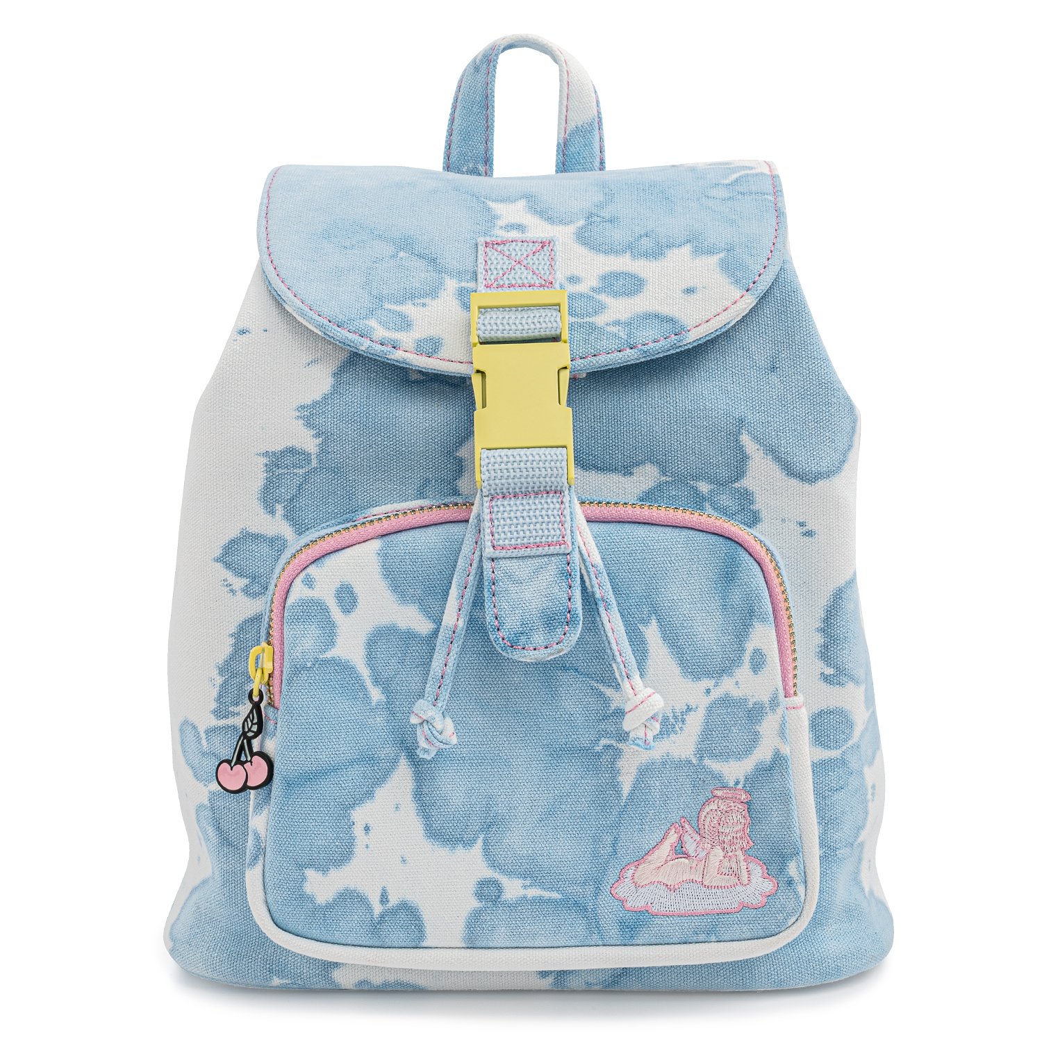 Lucy Blue Acid Wash Denim Mini Backpack