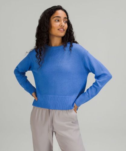 Cashlu Boxy Crewneck Sweater Online Only