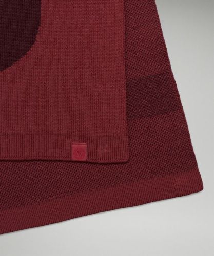 Wool-Blend Knit Logo Scarf