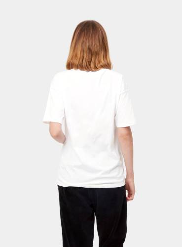 W' S/S Script Embroidery T-Shirt
