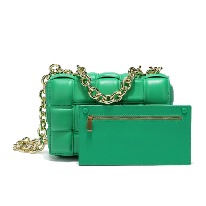 Woven chain bag top