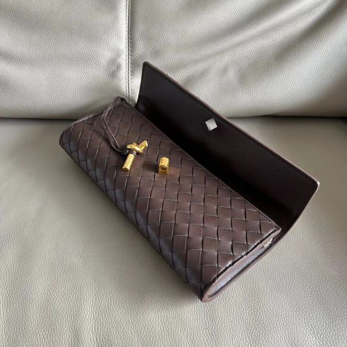 Woven Long Clutch Bag with Handle