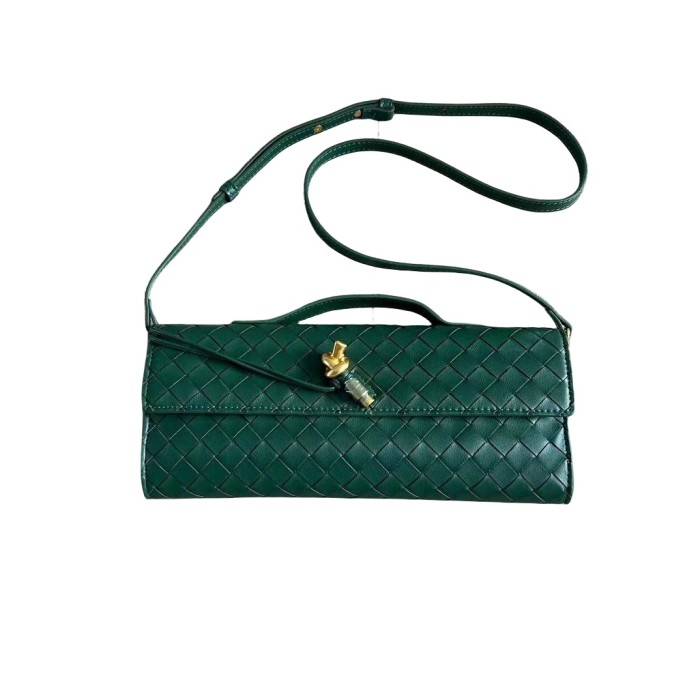 Woven Long Clutch Bag with Handle