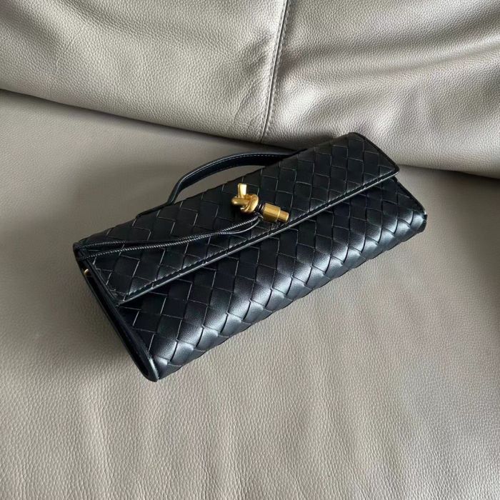 Woven Long Clutch Bag with Handle
