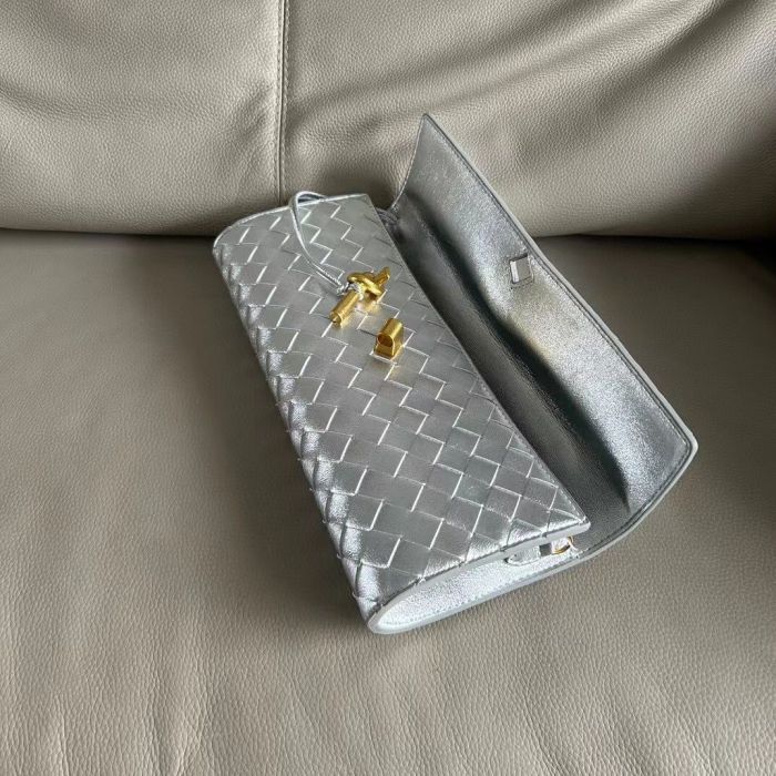 Woven Long Clutch Bag with Handle