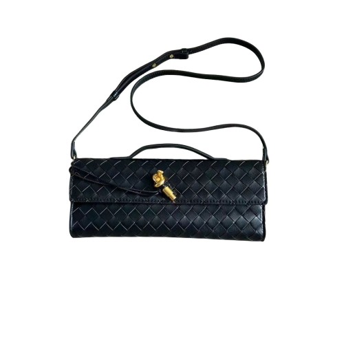 Woven Long Clutch Bag with Handle