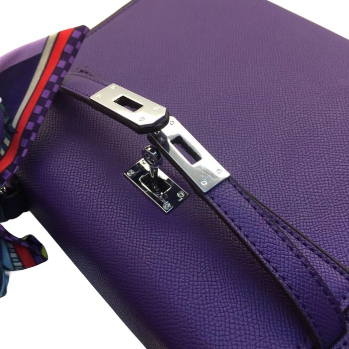 Vegan Epsom Leather Designer Kelly Bag25cm 28cm