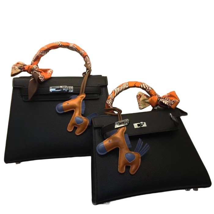 Vegan Epsom Leather Designer Kelly Bag25cm 28cm