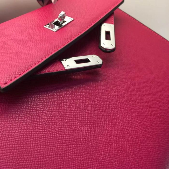 Vegan Epsom Leather Designer Kelly Bag25cm 28cm