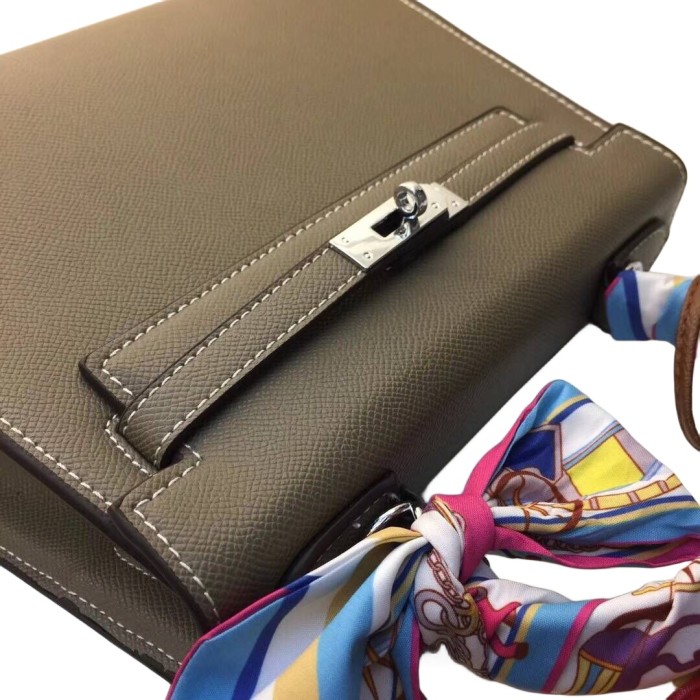Vegan Epsom Leather Designer Kelly Bag25cm 28cm