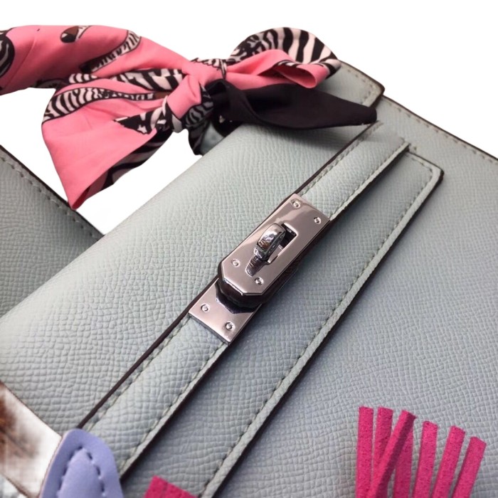 Vegan Epsom Leather Designer Kelly Bag25cm 28cm