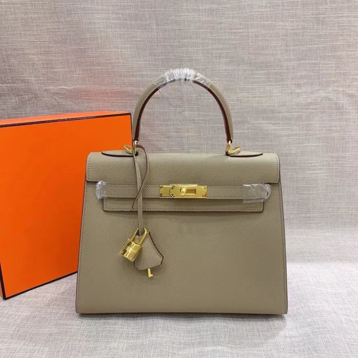 Genuine Epsom Leather Crossbody Bag 25CM 28CM