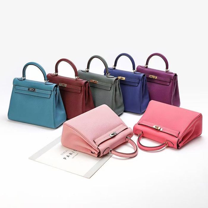 Togo Calfskin Leather Women Tote Shoulder Bag