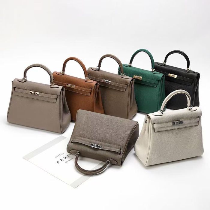 Togo Calfskin Leather Women Tote Shoulder Bag