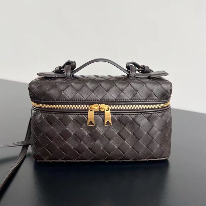 Leather Woven Tote Shoulder Bag