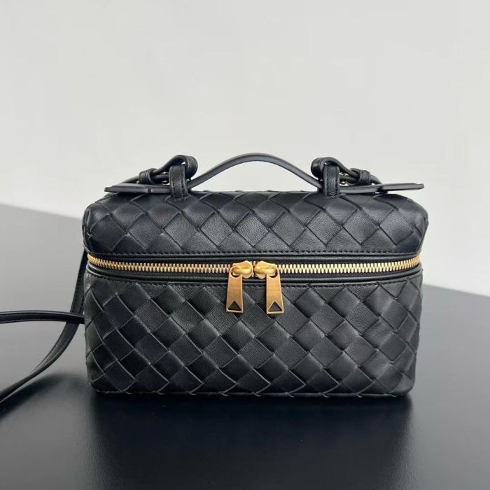 Leather Woven Tote Shoulder Bag