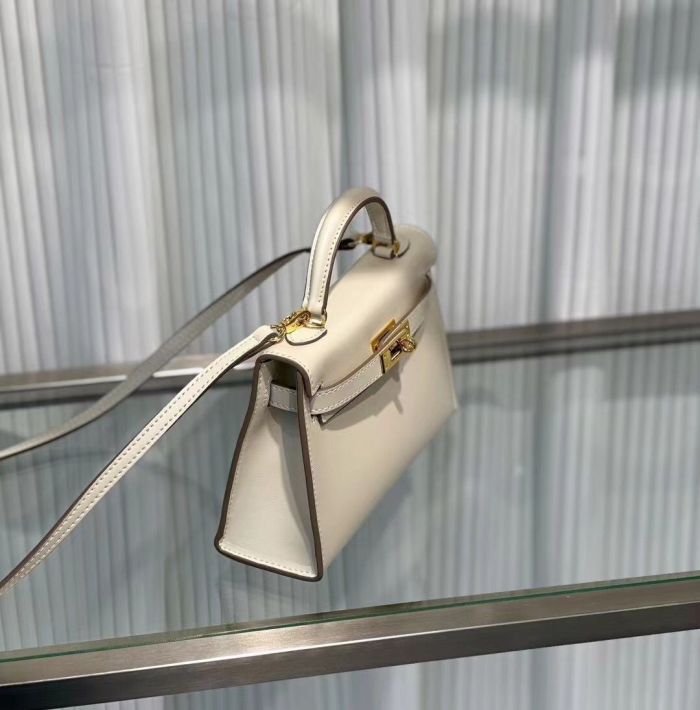 Genuine Box Leather Tote Shoulder Bag