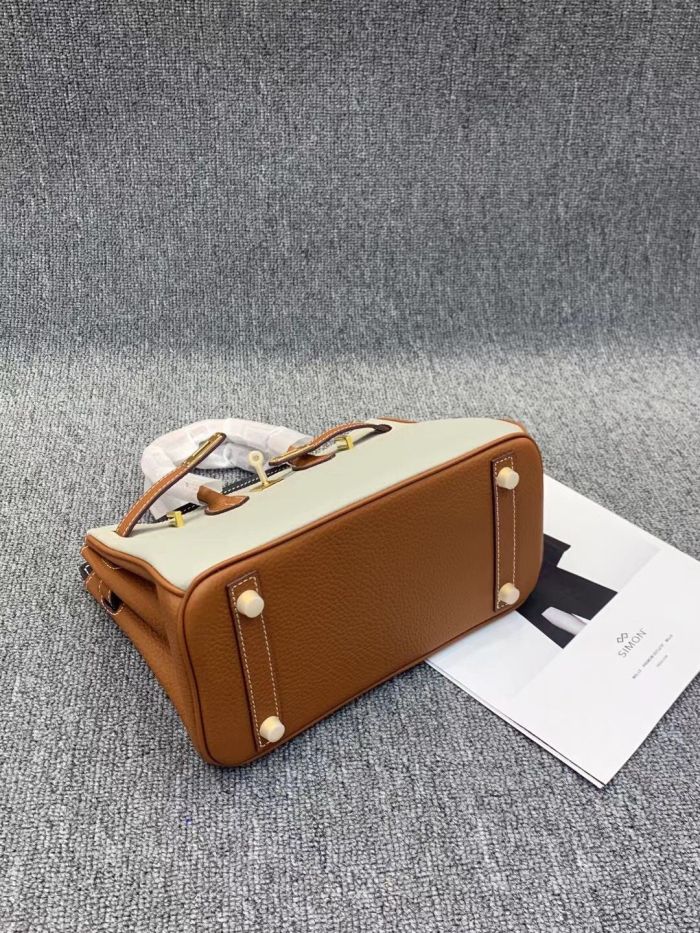 Genuine Cowhile Leather Top Handle Bag