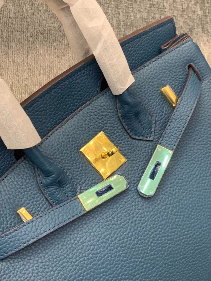 Genuine Cowhile Leather Top Handle Bag