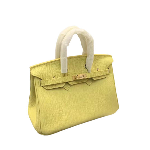Genuine Cowhile Leather Top Handle Bag