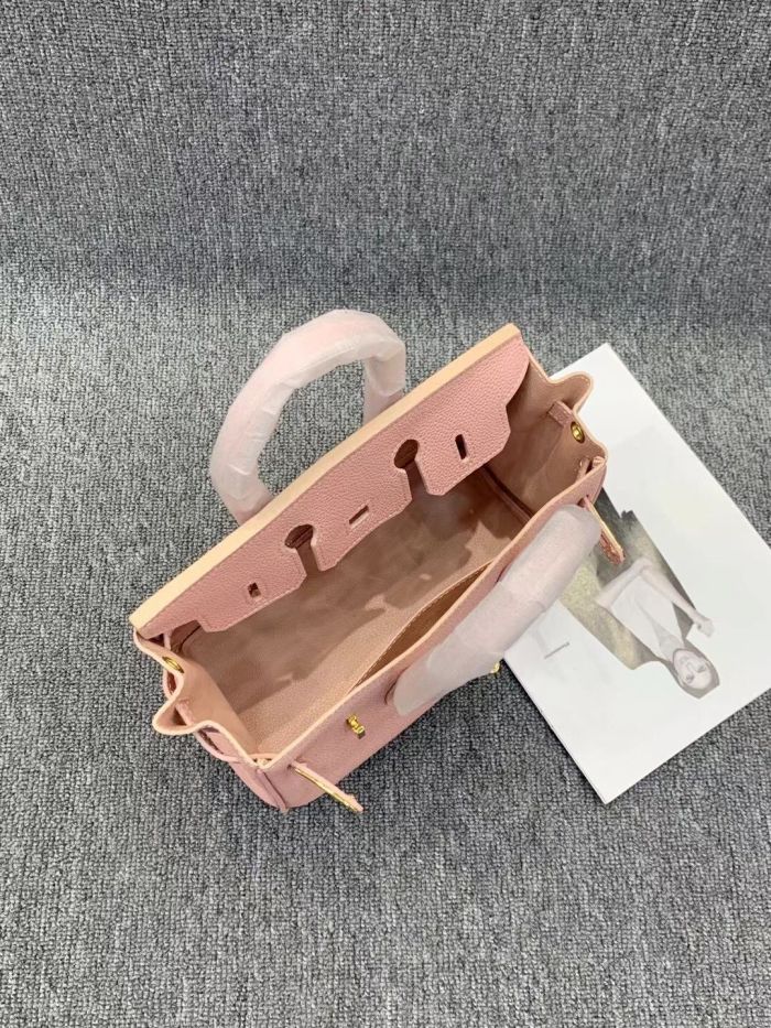 Genuine Cowhile Leather Top Handle Bag