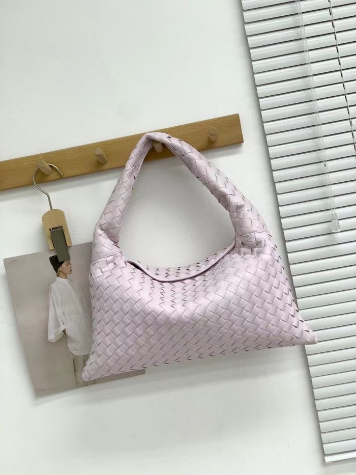 Woven Genuine Cowhile Leather Small Hop Bag