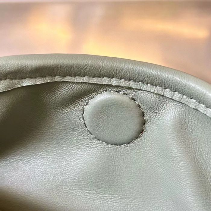 Genuine Lambskin Leather Hop Bag Woven Hobo Bag