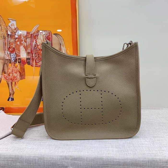 Genuine Cowhile Leather Evelyn Bag Designer Handbag