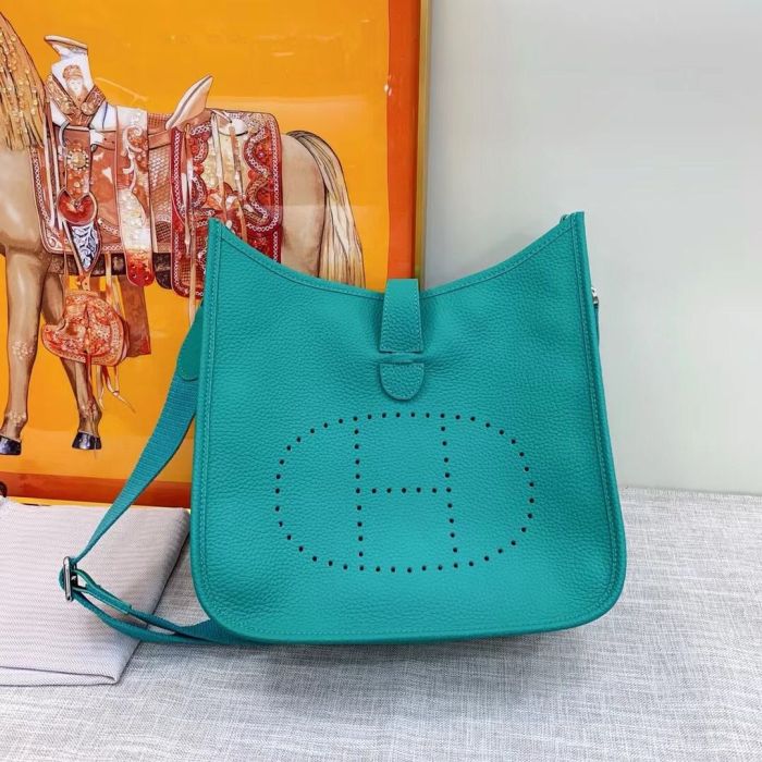 Genuine Cowhile Leather Evelyn Bag Designer Handbag