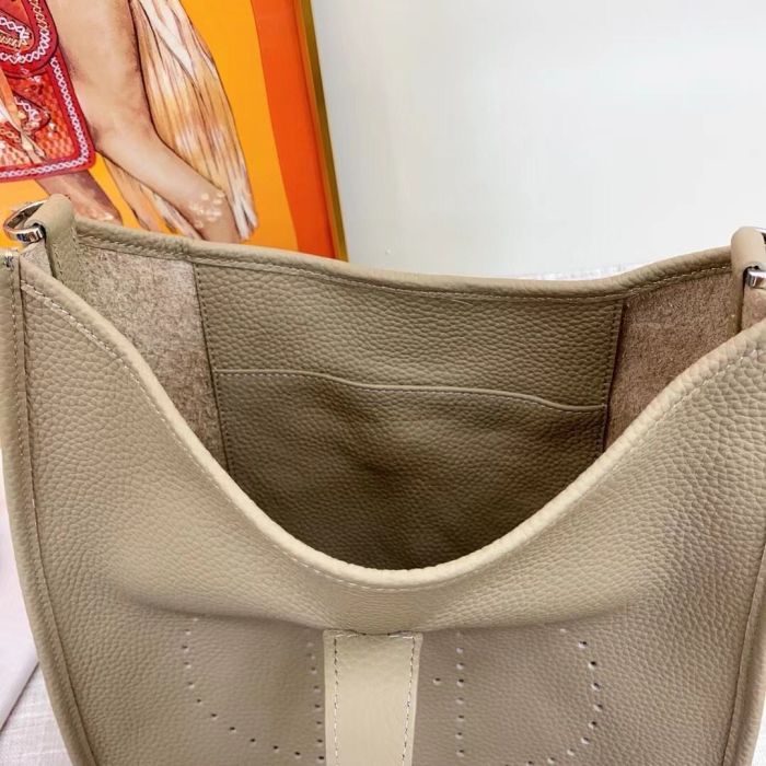 Genuine Cowhile Leather Evelyn Bag Designer Handbag