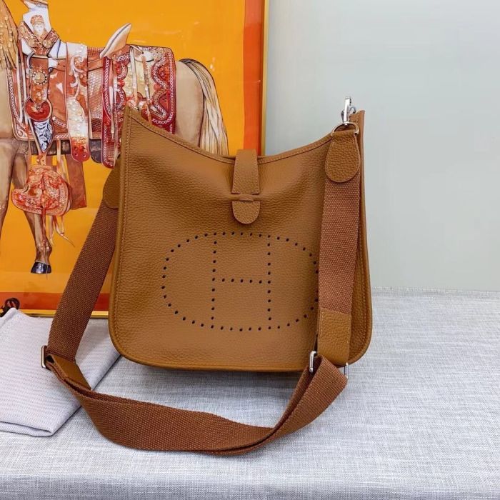 Genuine Cowhile Leather Evelyn Bag Designer Handbag