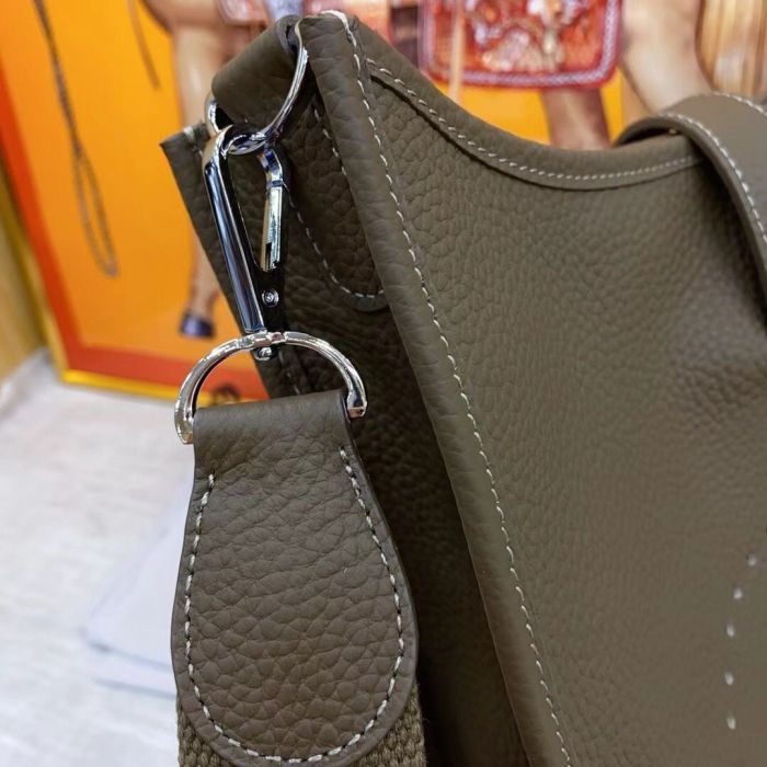 Genuine Cowhile Leather Evelyn Bag Designer Handbag