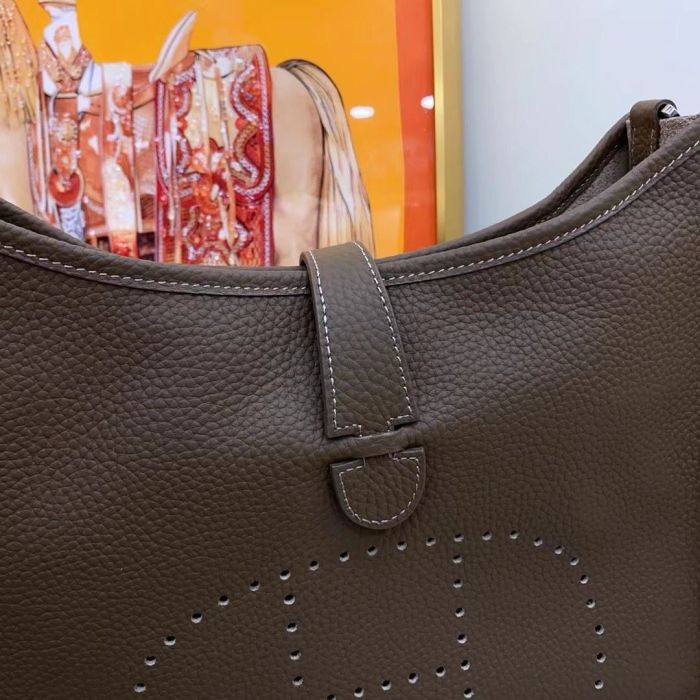 Genuine Cowhile Leather Evelyn Bag Designer Handbag