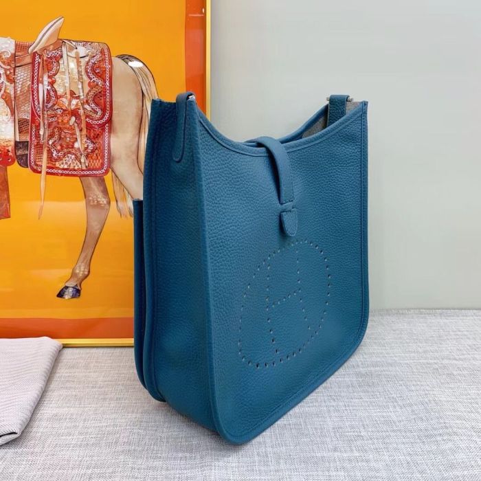 Genuine Cowhile Leather Evelyn Bag Designer Handbag