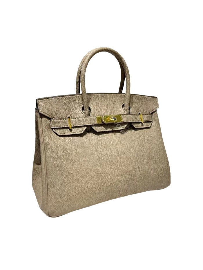 Vegan Togo Leather Top Handle Bag
