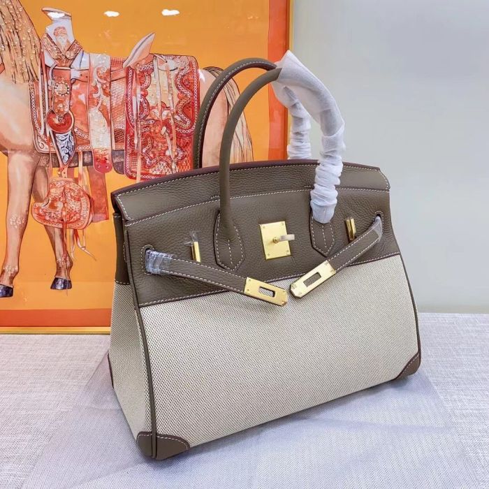 Genuine Cowhile Leather Women Top Handle Bag