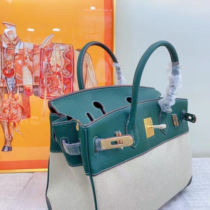 Genuine Cowhile Leather Women Top Handle Bag