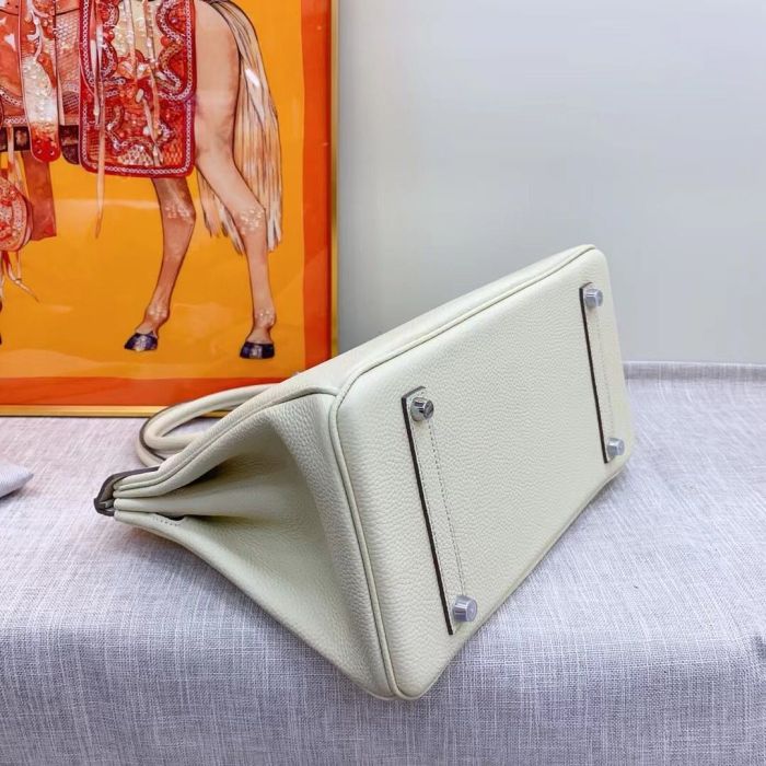 25cm 30cm 35cm Genuine Leather Birkin Style Bag