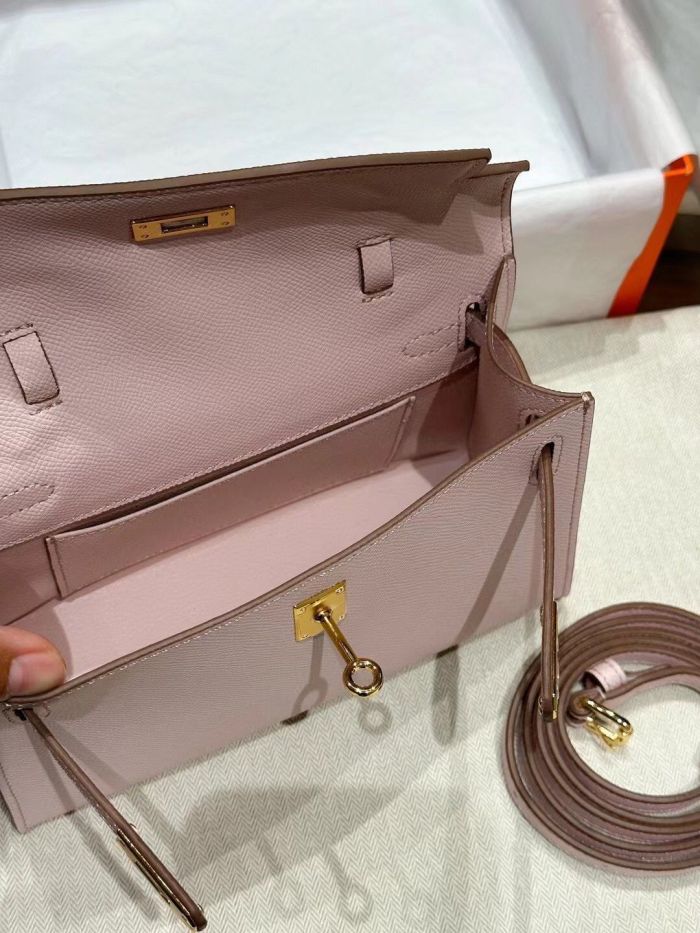 Epsom Leather Tote Crossbody Bag
