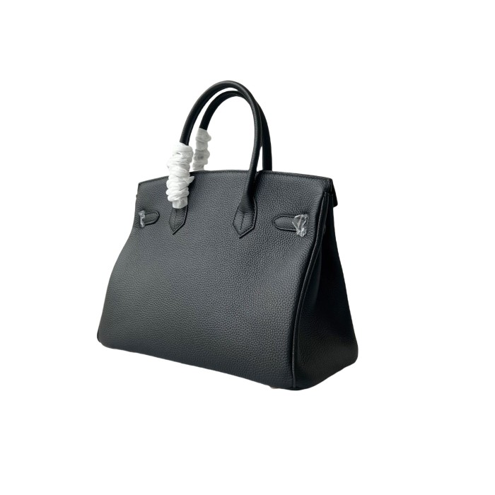 Vegan Togo Leather Top Handle Bag