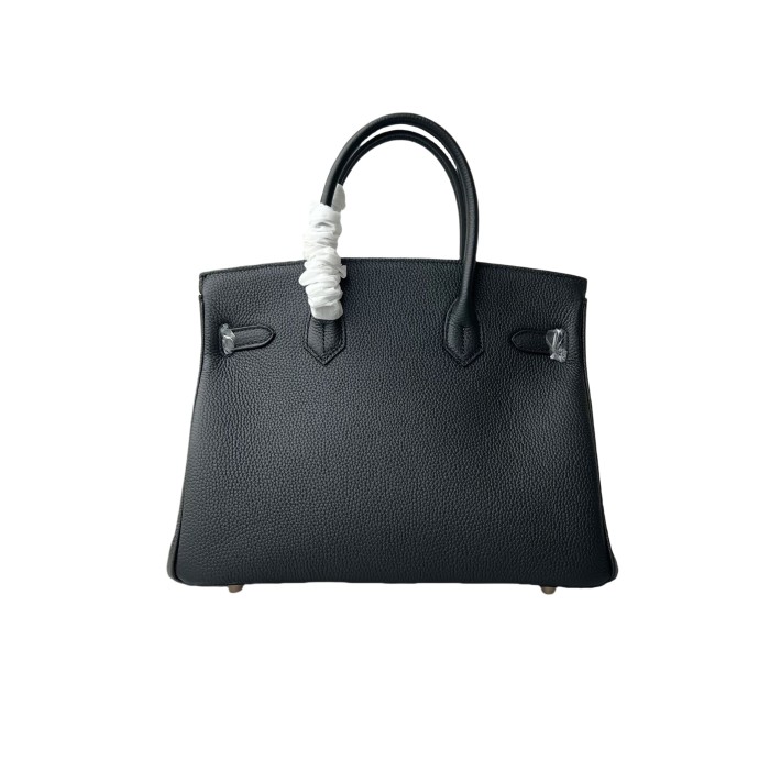 Vegan Togo Leather Top Handle Bag