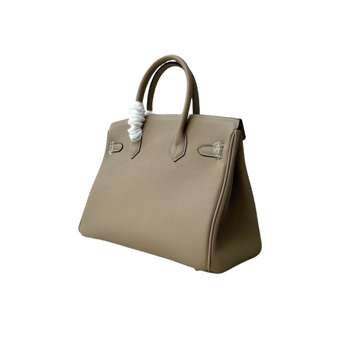 Vegan Togo Leather Top Handle Bag