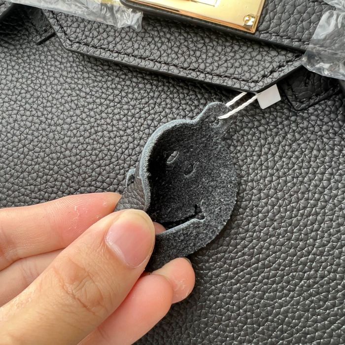 Vegan Togo Leather Top Handle Bag