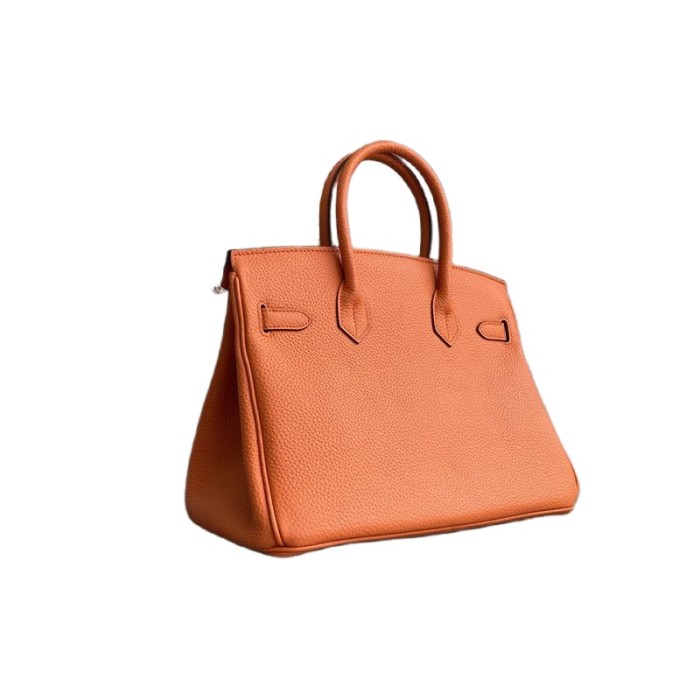 Vegan Togo Leather Top Handle Bag
