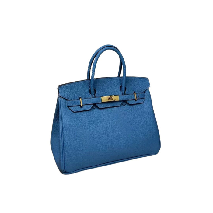 Vegan Togo Leather Top Handle Bag