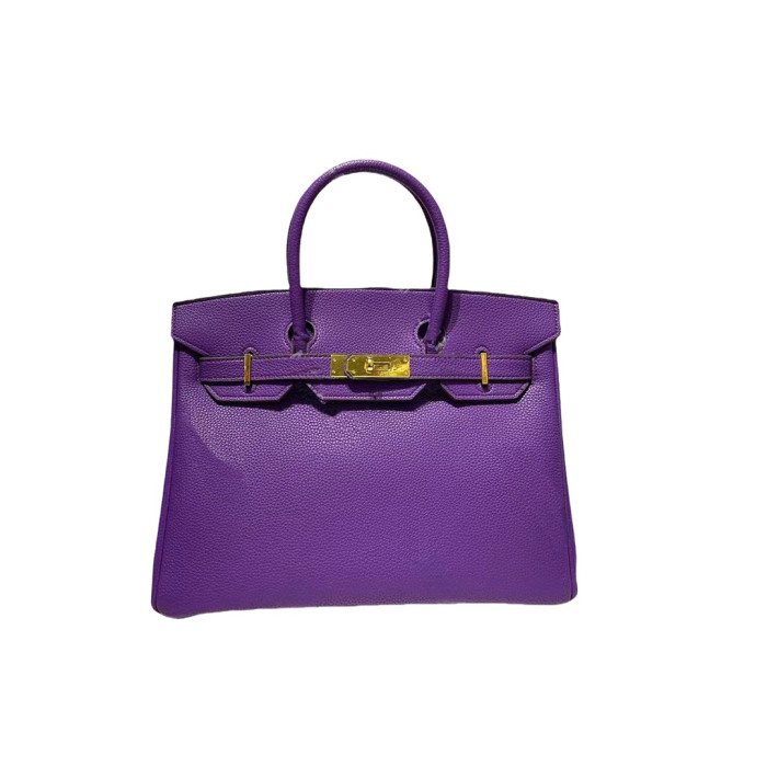 Vegan Togo Leather Top Handle Bag