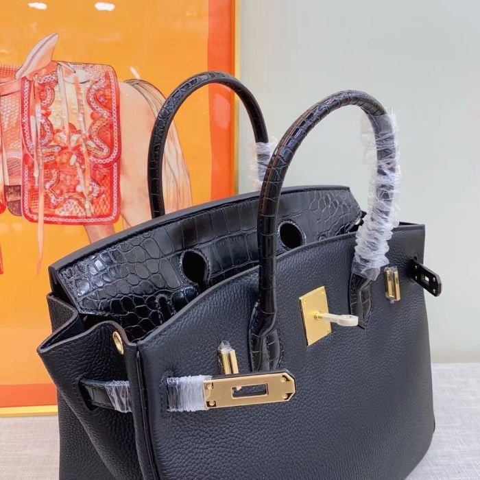 Leaher Top Handle Bag