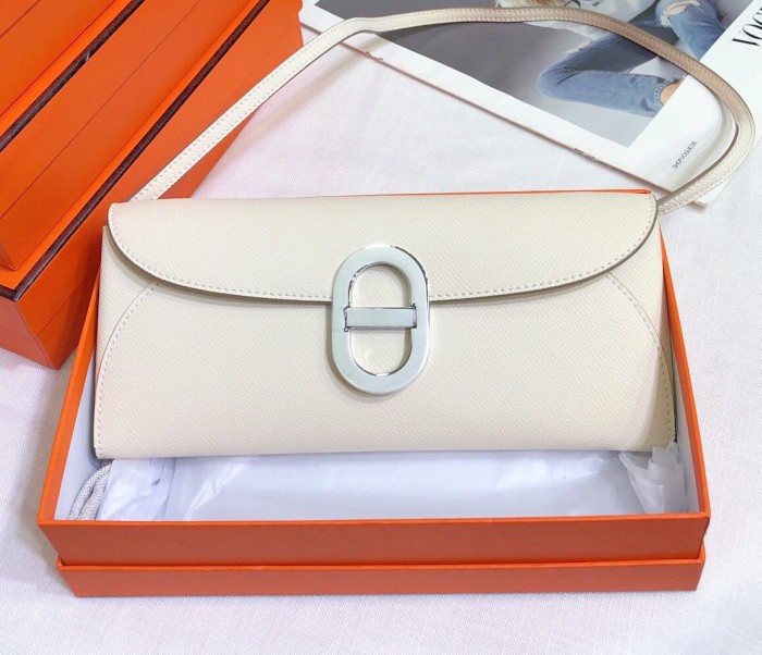 Genuine Epsom Leather Tote Shoulder Bag